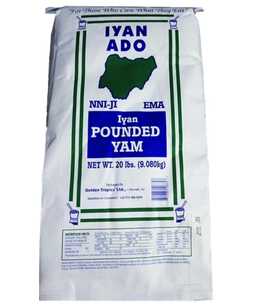 Iyan Ado Pounded Yam (20 lbs)